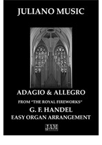 Adagio & Allegro from 'The Royal Fireworks' (Easy Organ - C Version) - G. F. Handel