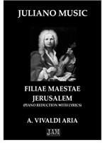 Filiae Maestae Jerusalem (Piano Reduction with Lyrics) - A. Vivaldi