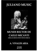Mundi Rector de Caelo Micanti (Organ Reduction with Lyrics) - A. Vivaldi