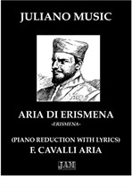 Aria di Erismena (Piano Reduction with Lyrics) - F. Cavalli