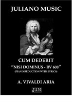 Cum Dederit (Piano Reduction with Lyrics) - A. Vivaldi
