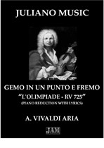 Gemo in un punto e fremo (Piano Reduction with Lyrics) - A. Vivaldi
